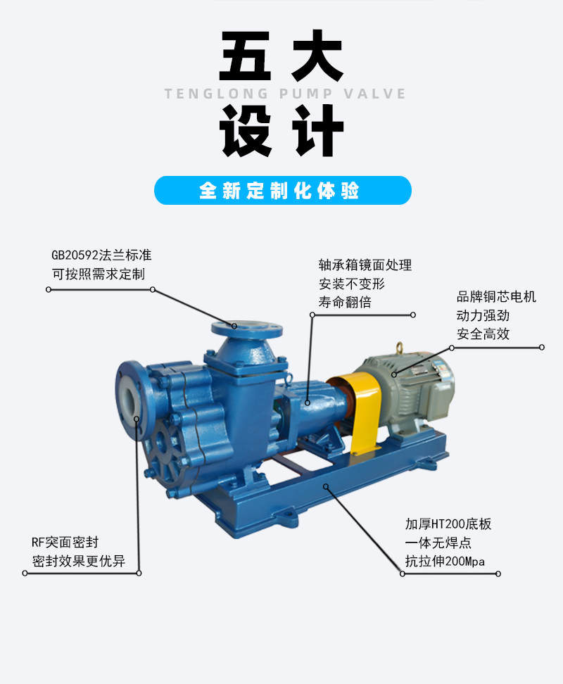 氟塑料離心自吸泵設計